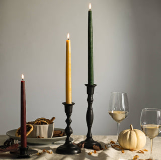 Beeswax Taper Candles – Eco-Friendly, Dripless & Handmade: Apricot / 10"