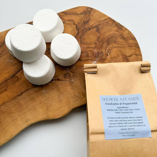Shower Steamers -5 packs: Eucalyptus & Peppermint / 5 Pack Kraft Paper