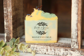 Honeysuckle Artisan Soap, Natural, Premium Fragrance, Lux