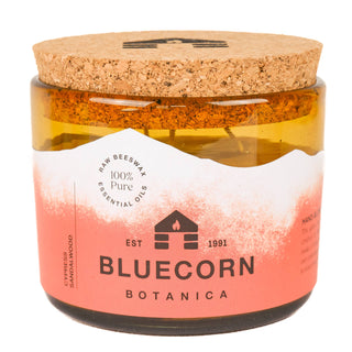Beeswax Scented Candles with Pure Essential Oils: Tangerine - Geranium / 22 oz