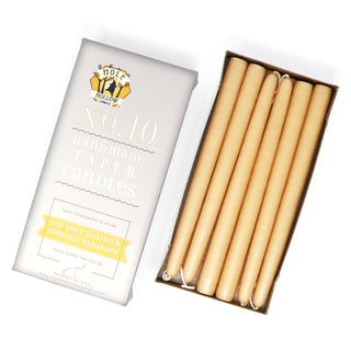 10" Taper Candles - Choose from 39 colors!: Shell White