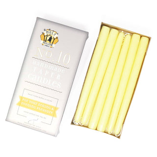 10" Taper Candles - Choose from 39 colors!: Shell White