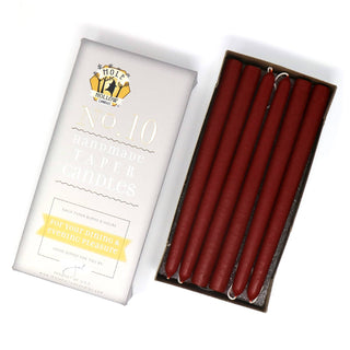 10" Taper Candles - Choose from 39 colors!: Shell White