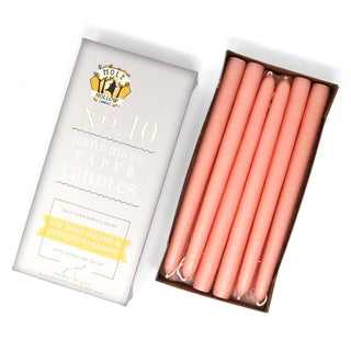 10" Taper Candles - Choose from 39 colors!: Shell White