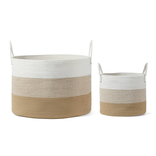 Austin Organic Cotton Rope Storage Basket: Large
