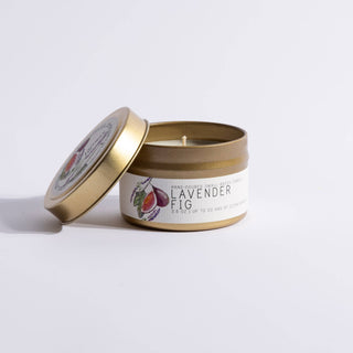 Lavender Fig - Just Bee Candles: 7 oz (up to 40 hrs of clean burning)