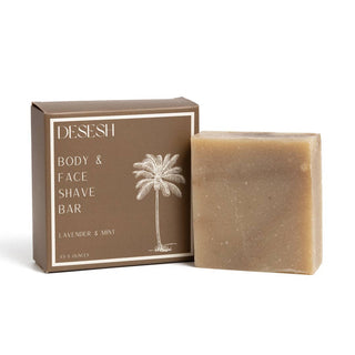 Moisturizing Shave Bar (No Artificial Fragrances or Colors): Lavender & Mint