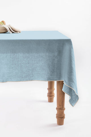 Linen Natural Needled Tablecloth: Angora White / 79"X55" / 200X140 CM