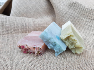 Bulk Unlabeled Naked Soaps - Farmstead Naturals: Rose Geranium