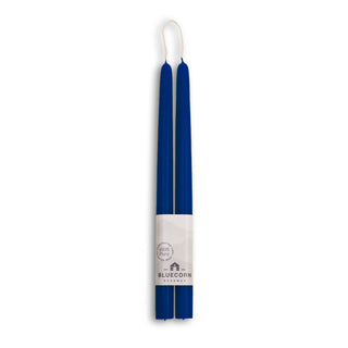 Beeswax Taper Candles – Eco-Friendly, Dripless & Handmade: Blue / 12"