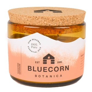 Beeswax Scented Candles with Pure Essential Oils: Tangerine - Geranium / 22 oz