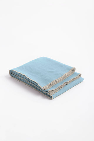 Linen Natural Needled Tablecloth: Angora White / 79"X55" / 200X140 CM