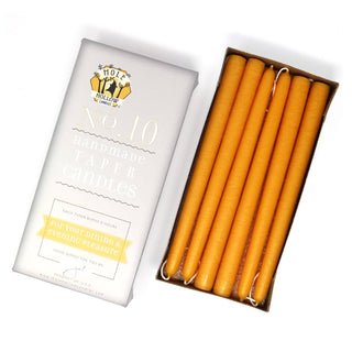 10" Taper Candles - Choose from 39 colors!: Shell White