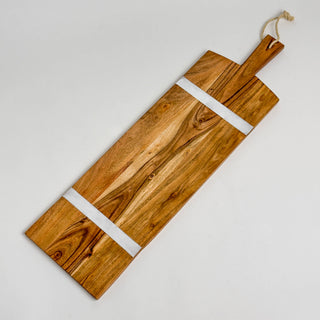 Rect Natrl Brd W/ Wht Inlay,3