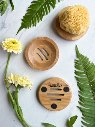 BAMBOO SPONGE HOLDER: Bamboo Holder