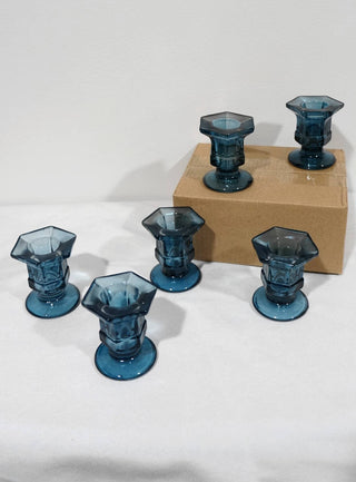 Glass Candlestick Holders Taper Candle Holders Tabletop: Mauve