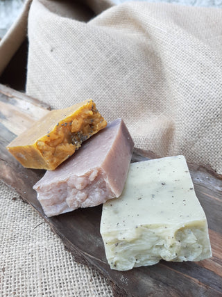 Bulk Unlabeled Naked Soaps - Farmstead Naturals: Rose Geranium