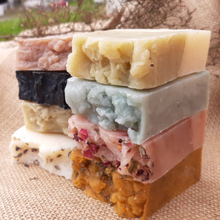 Bulk Unlabeled Naked Soaps - Farmstead Naturals: Rose Geranium