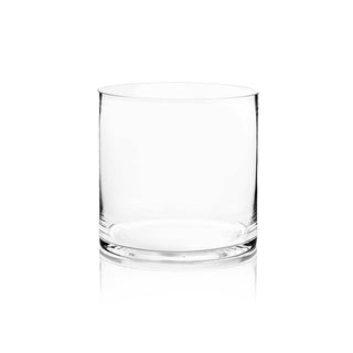 WGV Clear Cylinder Glass Vase - 8" x 8"H