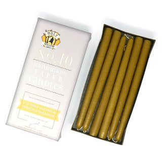 10" Taper Candles - Choose from 39 colors!: Shell White