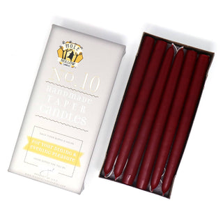 10" Taper Candles - Choose from 39 colors!: Shell White