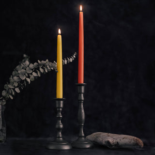 Beeswax Taper Candles – Eco-Friendly, Dripless & Handmade: Apricot / 10"