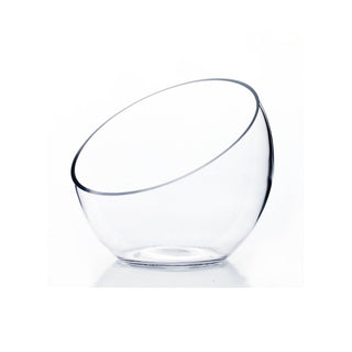 WGV Slant Bowl Glass Vase - 7' x 6"H
