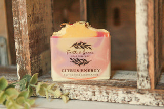 Citrus Energy Artisan Soap, Premium Fragrance