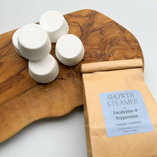 Shower Steamers -5 packs: Eucalyptus & Peppermint / 5 Pack Kraft Paper