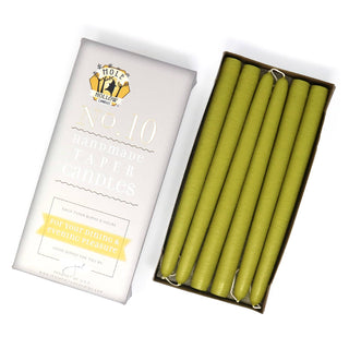 10" Taper Candles - Choose from 39 colors!: Shell White