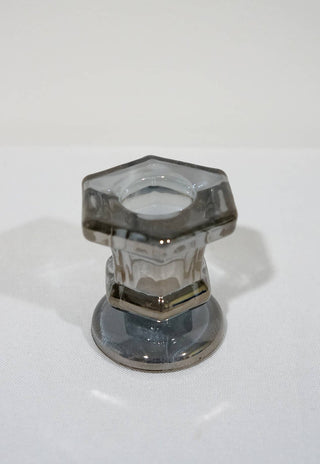 Glass Candlestick Holders Taper Candle Holders Tabletop: Mauve