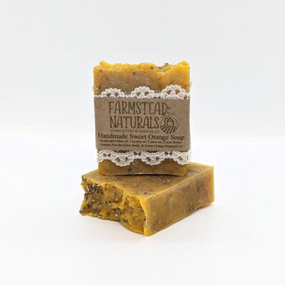 Handmade Sweet Orange Scrub Soap - Farmstead Naturals