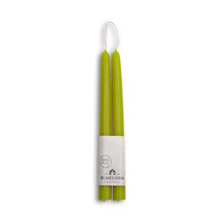 Beeswax Taper Candles – Eco-Friendly, Dripless & Handmade: Pistachio / 10"
