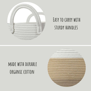 Austin Organic Cotton Rope Storage Basket: Large