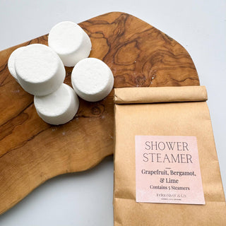 Shower Steamers -5 packs: Eucalyptus & Peppermint / 5 Pack Kraft Paper