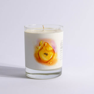 Golden Amber - Just Bee Candles: 13 oz (up to 60 hrs of clean burning)