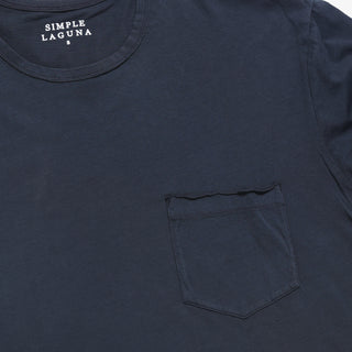 CARMEL L/S CREW TEE MS-O2 - Simple Laguna (MEN'S SHIRT) - navy - focused